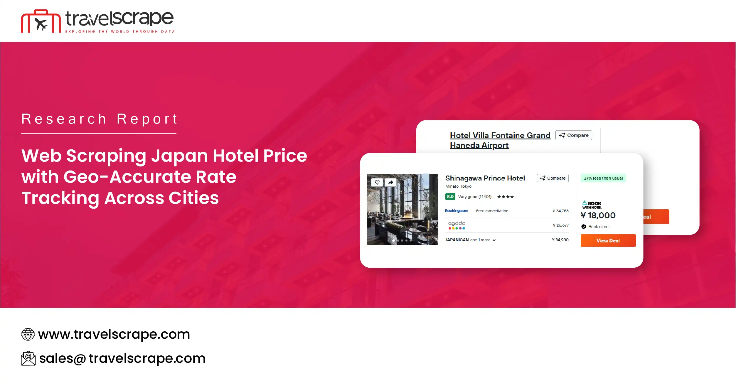 Web Scraping Japan Hotel Price Across Cities